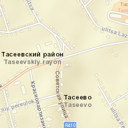Taseyevo Street Map