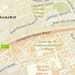 Forresterhill Rd, Aberdeen, Aberdeen City AB16, UK Street Map