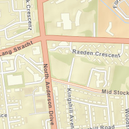 Forresterhill Road, Aberdeen, Aberdeen City Street Map