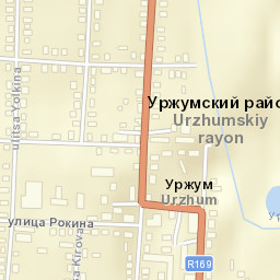 Urzhum Street Map