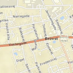 Brovst Street Map