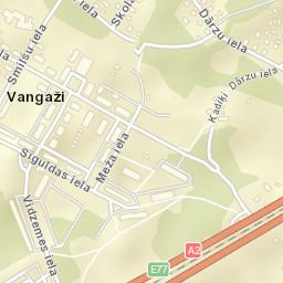 Vangaži Street Map