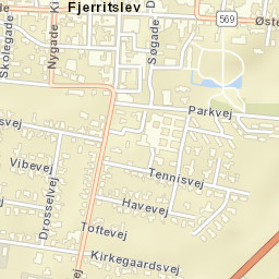 Fjerritslev Street Map