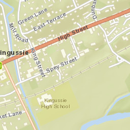 Kingussie Street Map