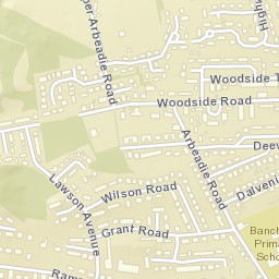 1 Woodside Crescent, Banchory, Aberdeenshire Street Map