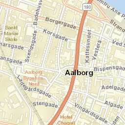Aalborg Street Map