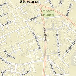 Storvorde Street Map