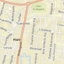 Hals Street Map