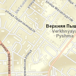 Verkhnyaya Pyshma Street Map