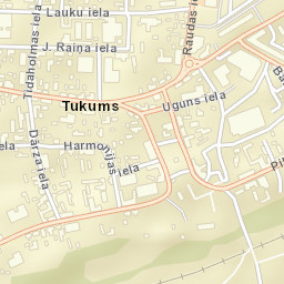 Tukums Street Map