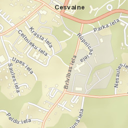 Cesvaine Street Map