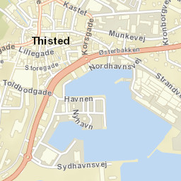 Thisted Street Map