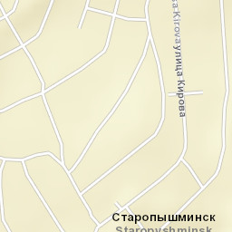 Staropyshminsk Street Map