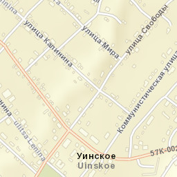 Uinskoye Street Map
