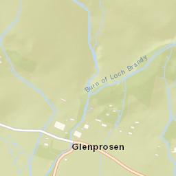 B955, Cairngorms National Park, Kirriemuir, Angus DD8, UK Street Map