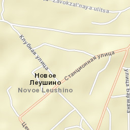 Novoye Leushino Street Map