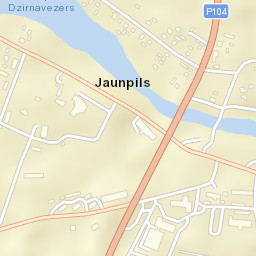 Jaunpils Street Map