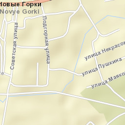 Novyye Gorki Street Map