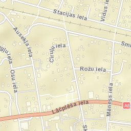 Lielvārde Street Map
