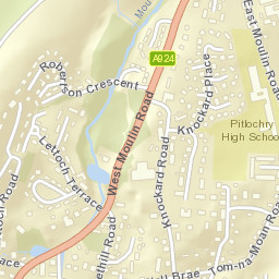 Pitlochry Street Map