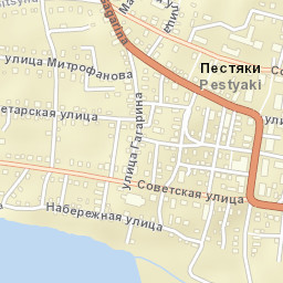 Pestyaki Street Map