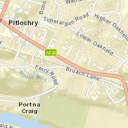 16-18 Well Brae, Pitlochry, Perth and Kinross PH16, UK Street Map