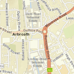 Arbroath Street Map