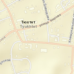 Tyukhtet Street Map