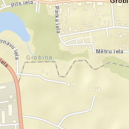Grobiņa Street Map