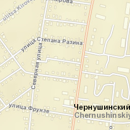 Chernushka Street Map