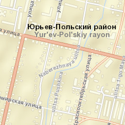 Yur’yev-Pol’skiy Street Map