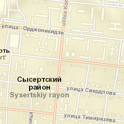 Sysert’ Street Map