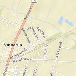 Vinderup Street Map
