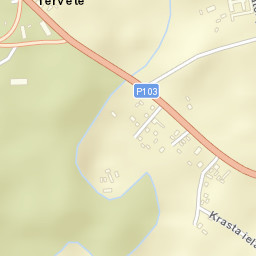 Tērvete Street Map