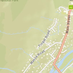 A827, Loch Lomond and the Trossachs National Park, Killin, St Street Map