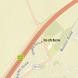 Inchture Street Map