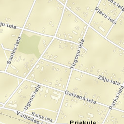 Priekule Street Map