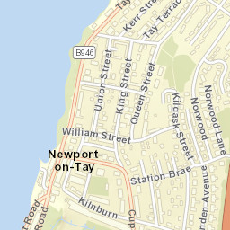 Newport-on-Tay Street Map