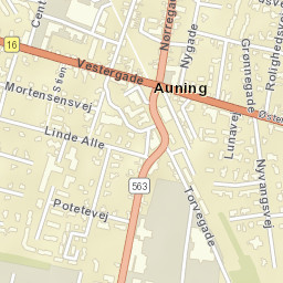 Auning Street Map