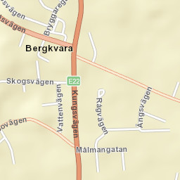 Bergkvara Street Map