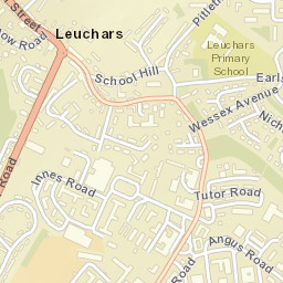 Leuchars Street Map