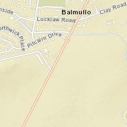 Balmullo Street Map