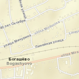 Bogashevo Street Map