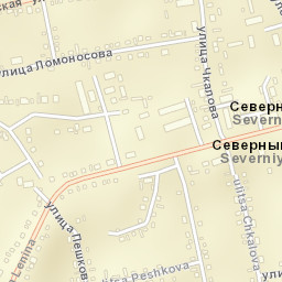 Severnoye Street Map