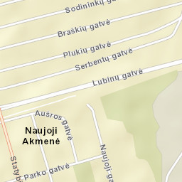 Naujoji Akmene Street Map