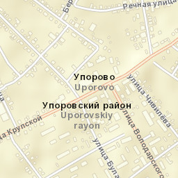 Uporovo Street Map