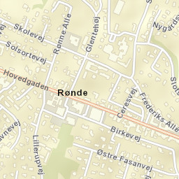 Rønde Street Map