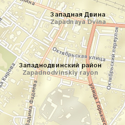 Zapadnaya Dvina Street Map