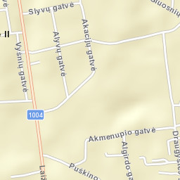 Akmenė Street Map