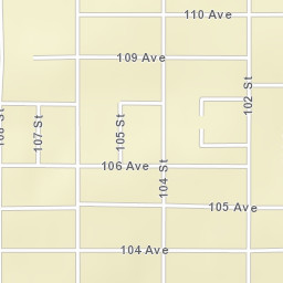 Fort St. John Street Map